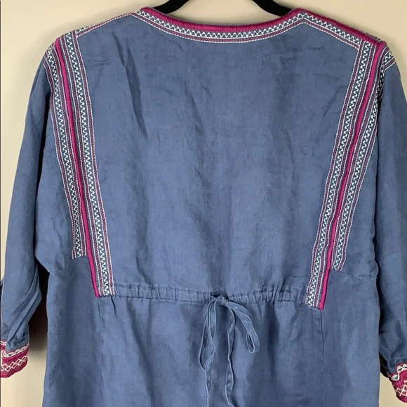 Cabi faded blue tunic top sz med - Picture 7 of 8